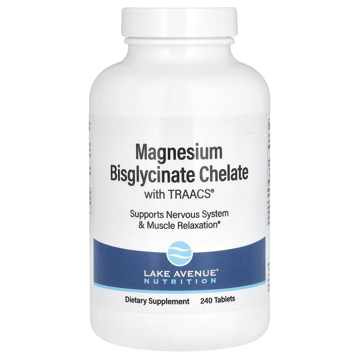 Magnesium Bisglycinate Chelate 200 mg 240 Tablets P46286