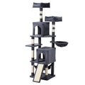 70-Inch Light Gray Cat Tree Tower with Hammock X717