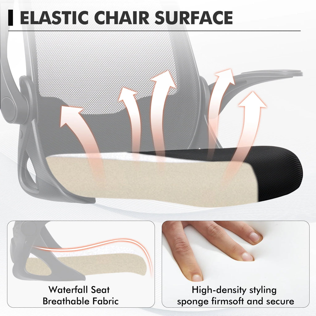 Black Ergonomic Mesh Office Chair W73088