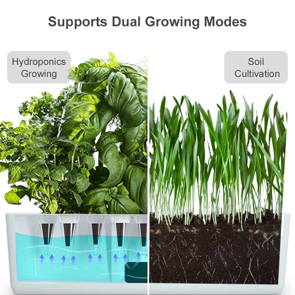 9 Pods Hydroponic Growing System with Grow Lights V4527