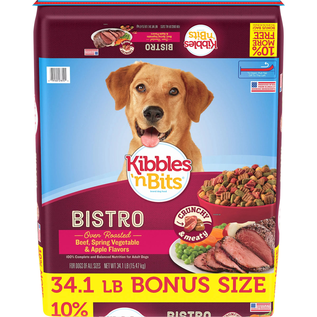 34.1-Pound Beef, Spring Vegetable & Apple Flavor Dog Food R57816