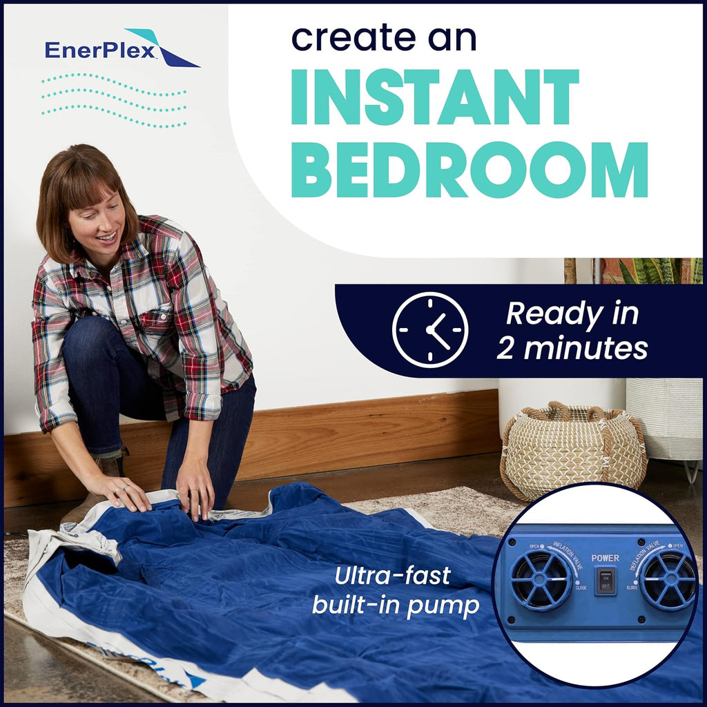 Queen Air Mattress with Built-in Dual Pump I9686