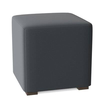 Gray Square Cube Ottoman T80849
