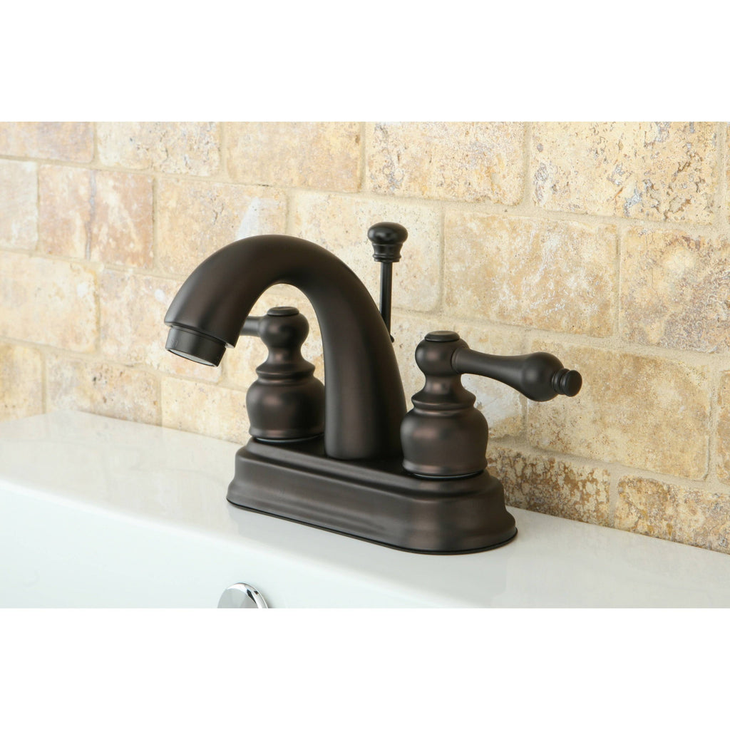Oil Rubbed Bronze Double-Handle Bathroom Faucet B357420