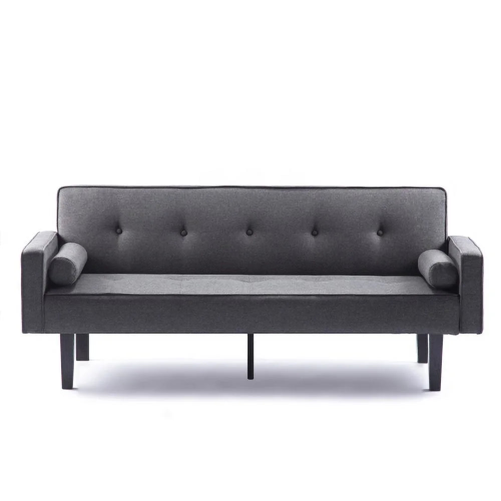 Convertible Futon Sofa Bed with Armrests P73165