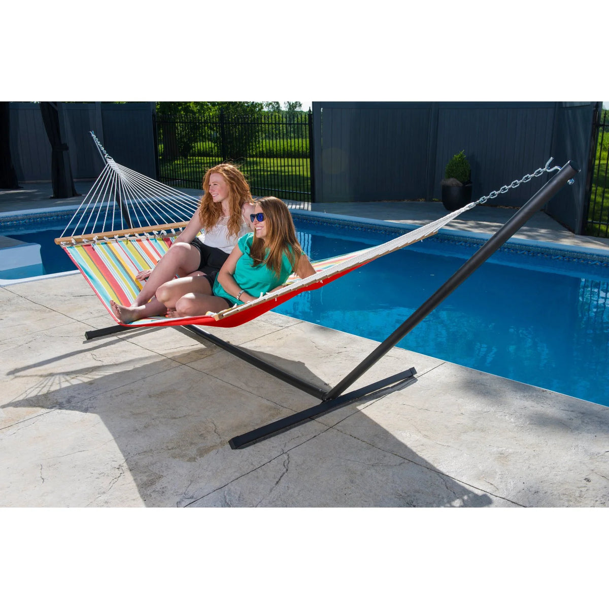 Quilted Fabric Double Hammock C1002