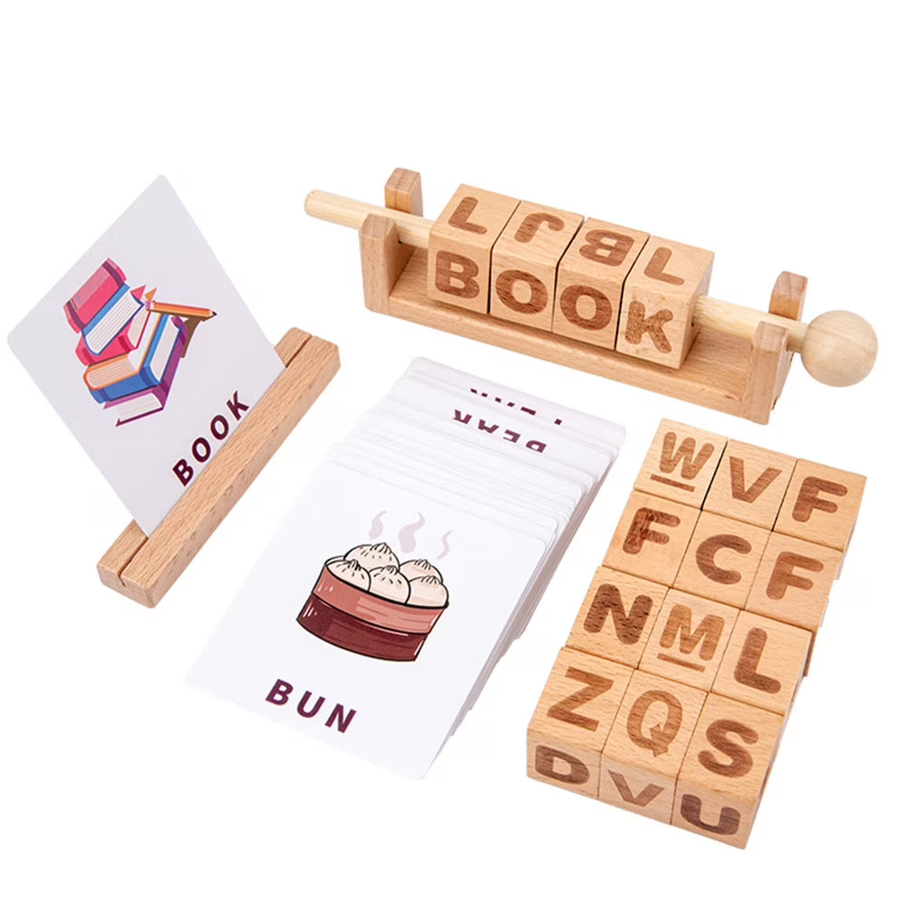 Wooden Learning String Toy Building Blocks E735121