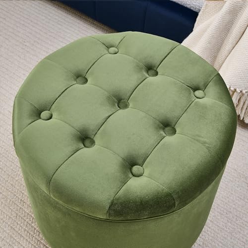 Set of 3 Nesting Ottoman Table with Storage Ottoman and Foot Stool O206