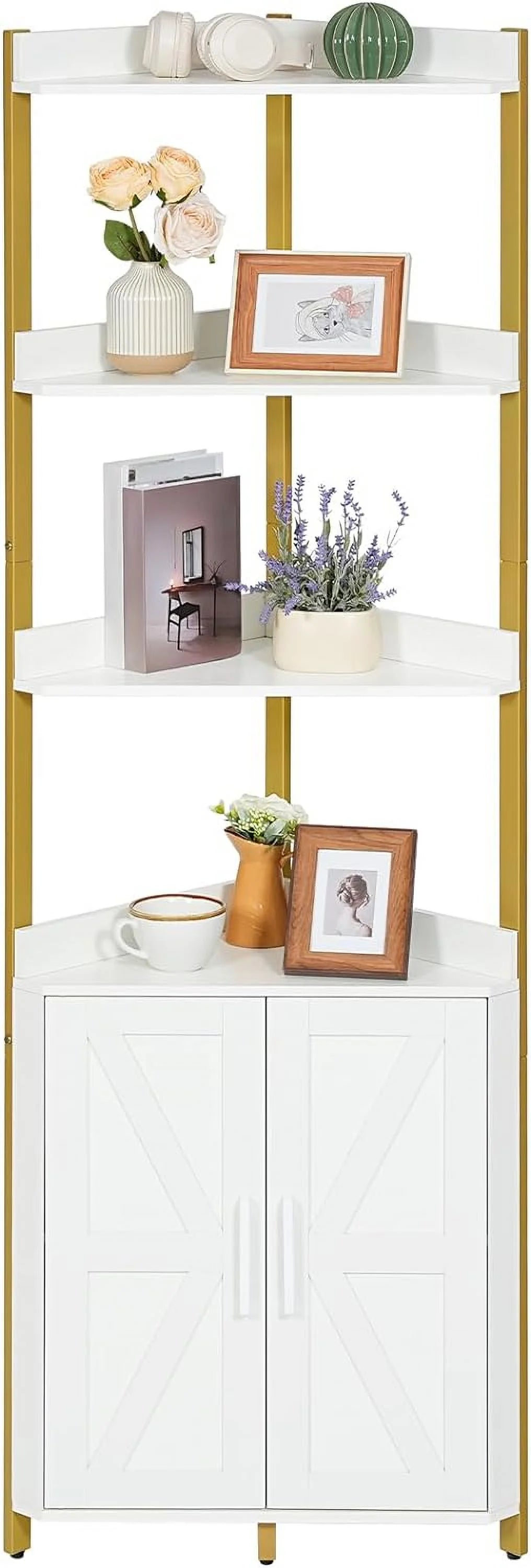 5-Tier Corner Storage Bookshelf V298