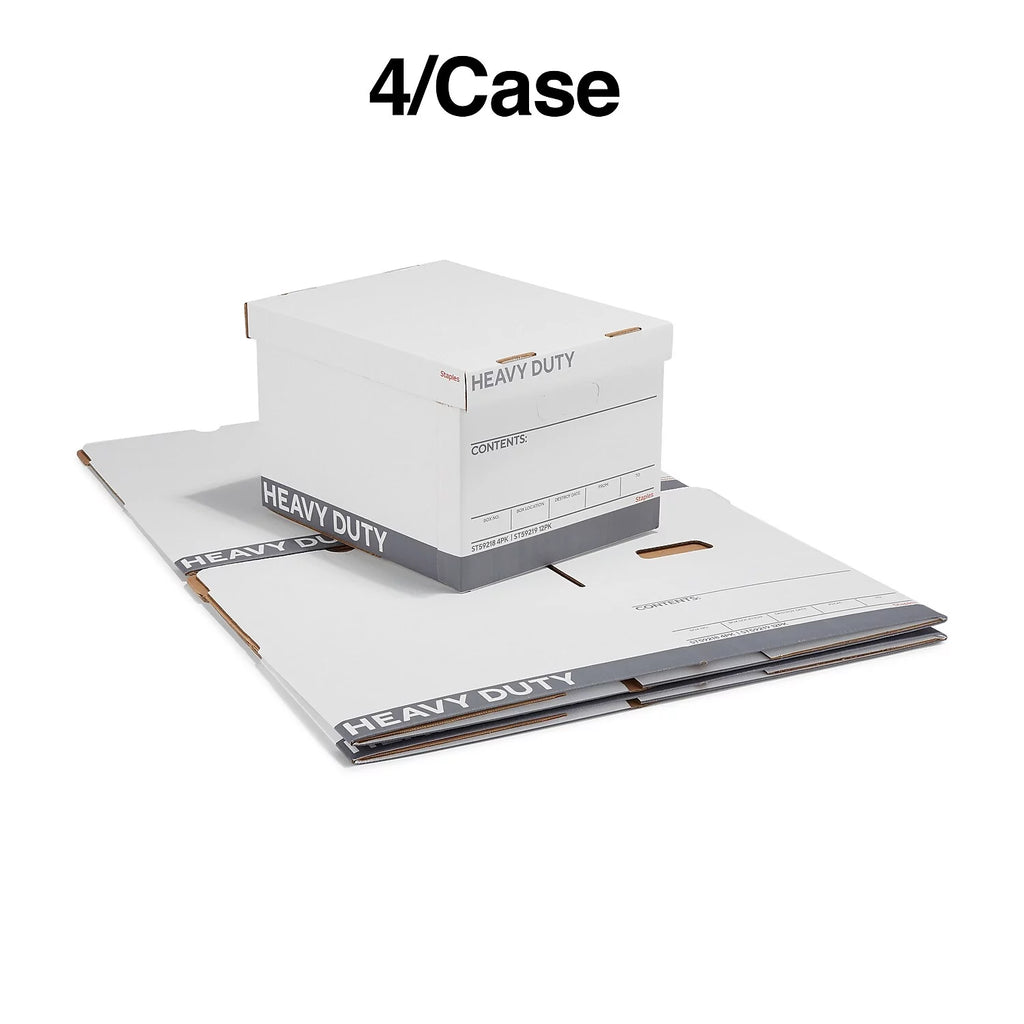Corrugated Boxes Letter/Legal Size White/Gray 4/Carton X717