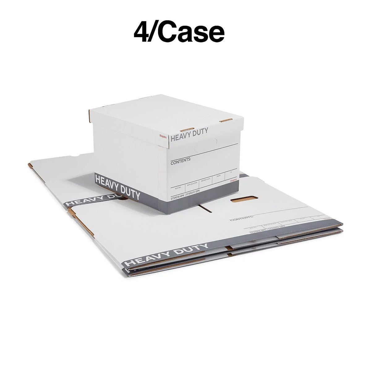 Corrugated Boxes Letter/Legal Size White/Gray 4/Carton X717