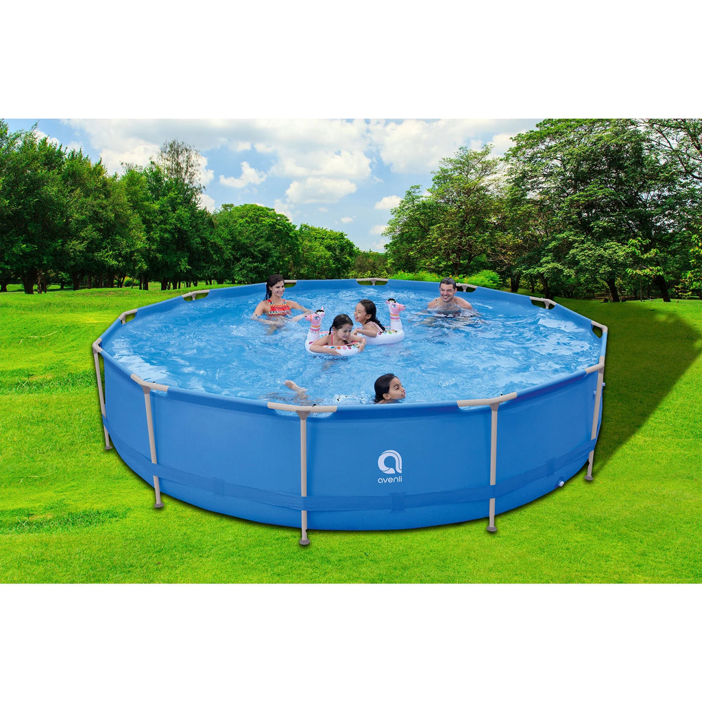15 Foot x 36 Inch Steel Frame Above Ground Swimming Pool Y45581