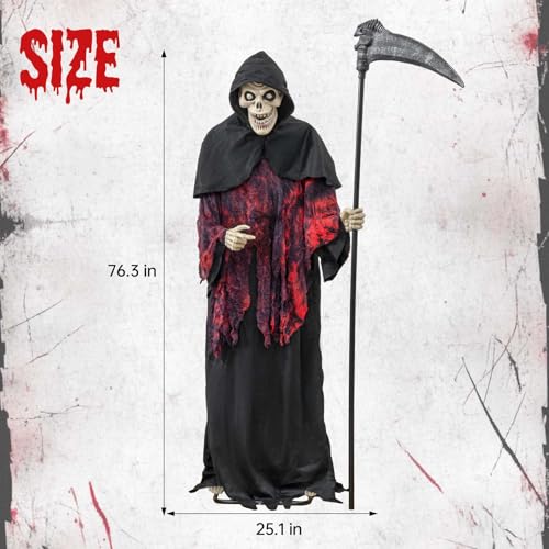 6ft Animated Witch Halloween Decoration with Motion Sensor I306250