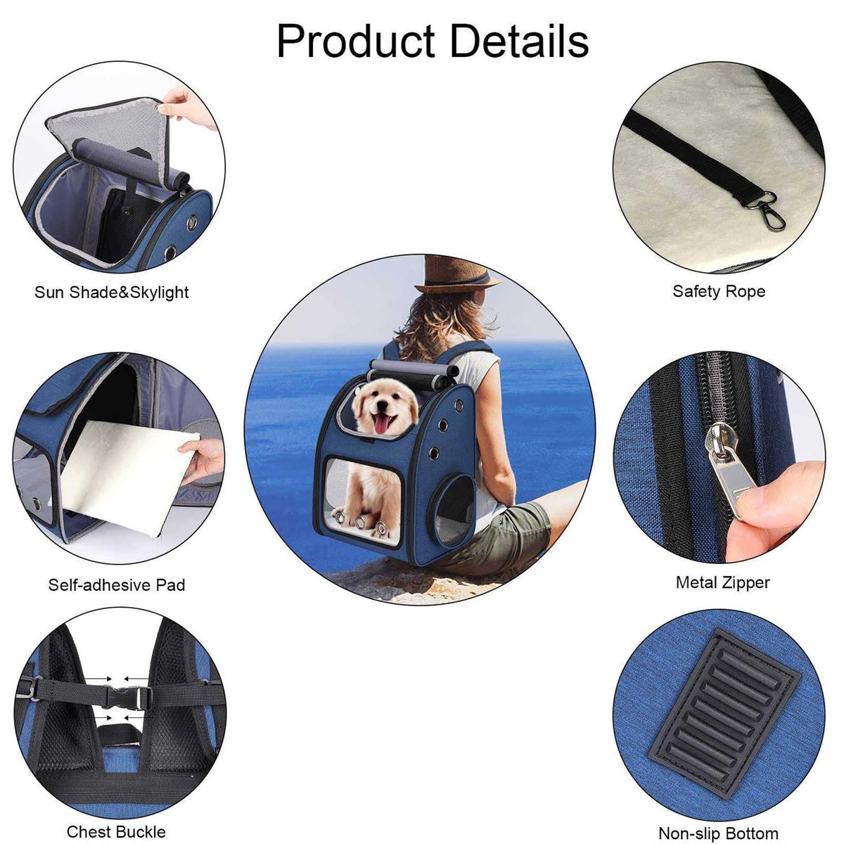 Expandable Pet Carrier Backpack V6861