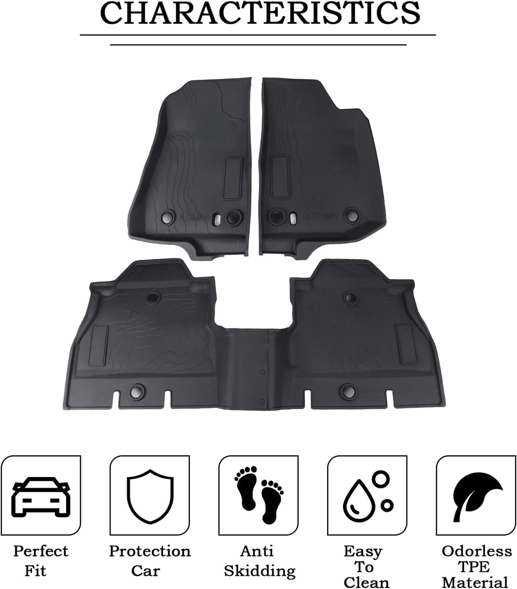 Front and Back TPE Floor Mats Pack of 2 Y999
