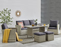 6 Pcs Outdoor Patio Dining Set 7 Seats Cushioned S1804