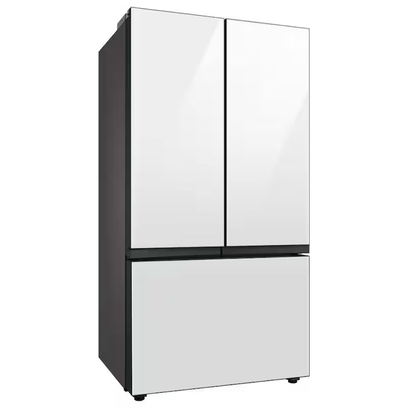 30 cu. ft. 3-Door French Door Smart Refrigerator with Beverage Center in White Glass N337583