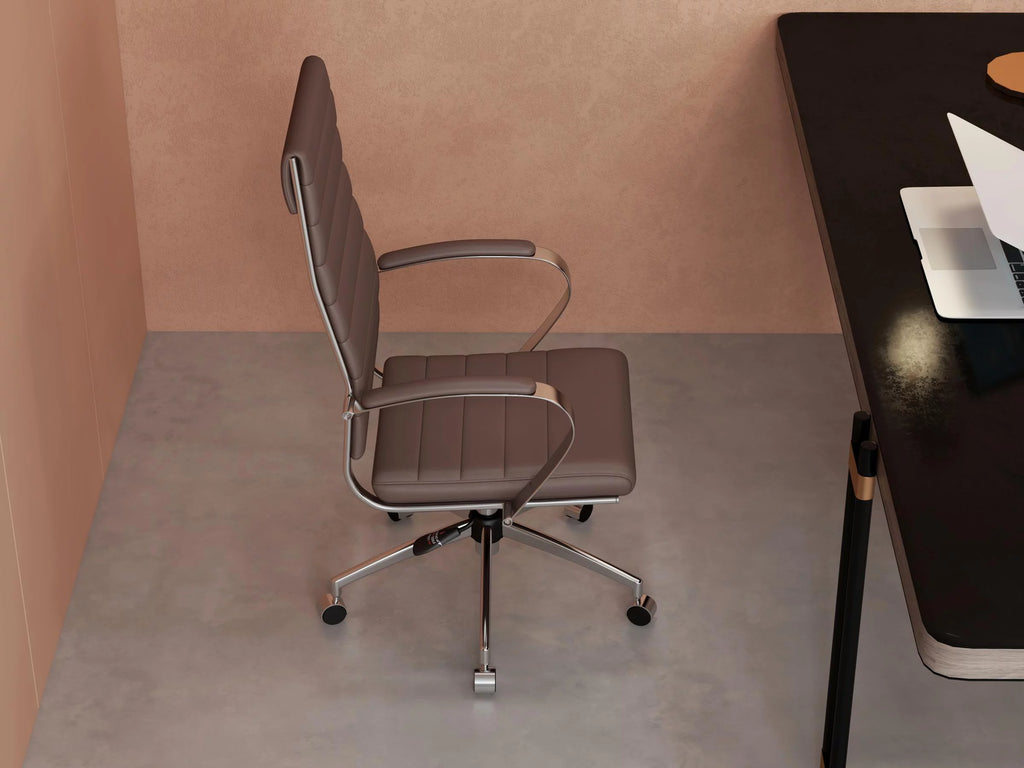 Brown Leather Ergonomic Executive Office Chair T77154