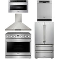 36 Gas Range, Range Hood, Refrigerator, Dishwasher and Microwave U3373