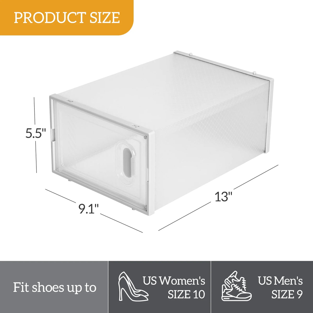 White Stackable Plastic Lidded Storage Boxes P99342