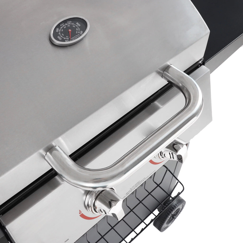 2-Burner Propane Gas Grill, Stainless and Black Z317695