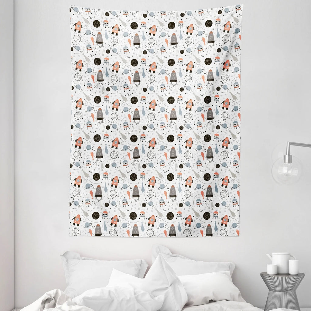 60W X 80L Inches Pale Blue Wall Hanging Tapestry Y426