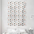 60W X 80L Inches Pale Blue Wall Hanging Tapestry Y426