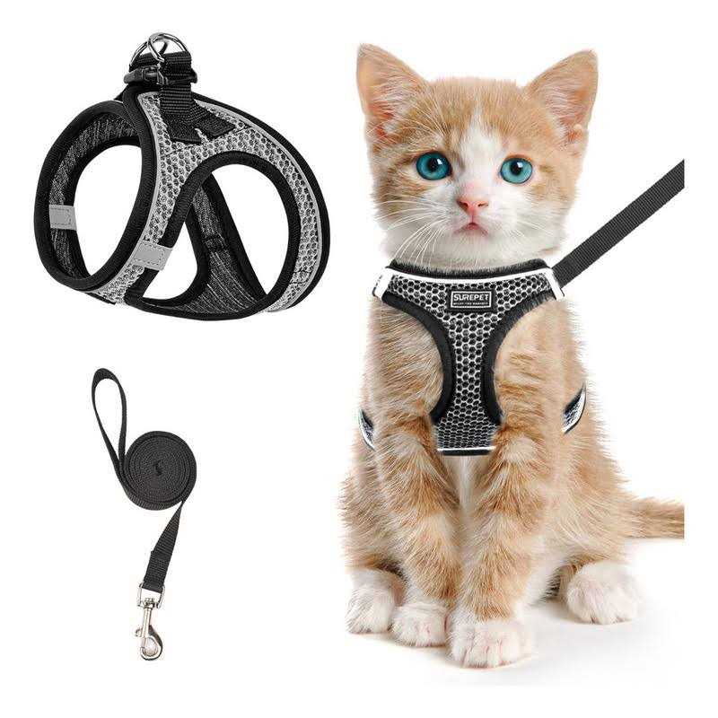 Tactical Cat Harness Soft Mesh Adjustable Pet Vest Harness X26054