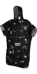 Black Allover Poncho V5224