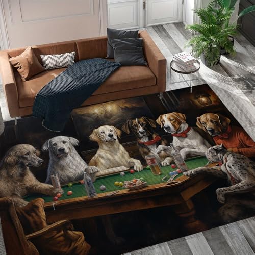 Duck Tolling Retriever Dog Rug, Wild Animals Prints Area Rug L8956