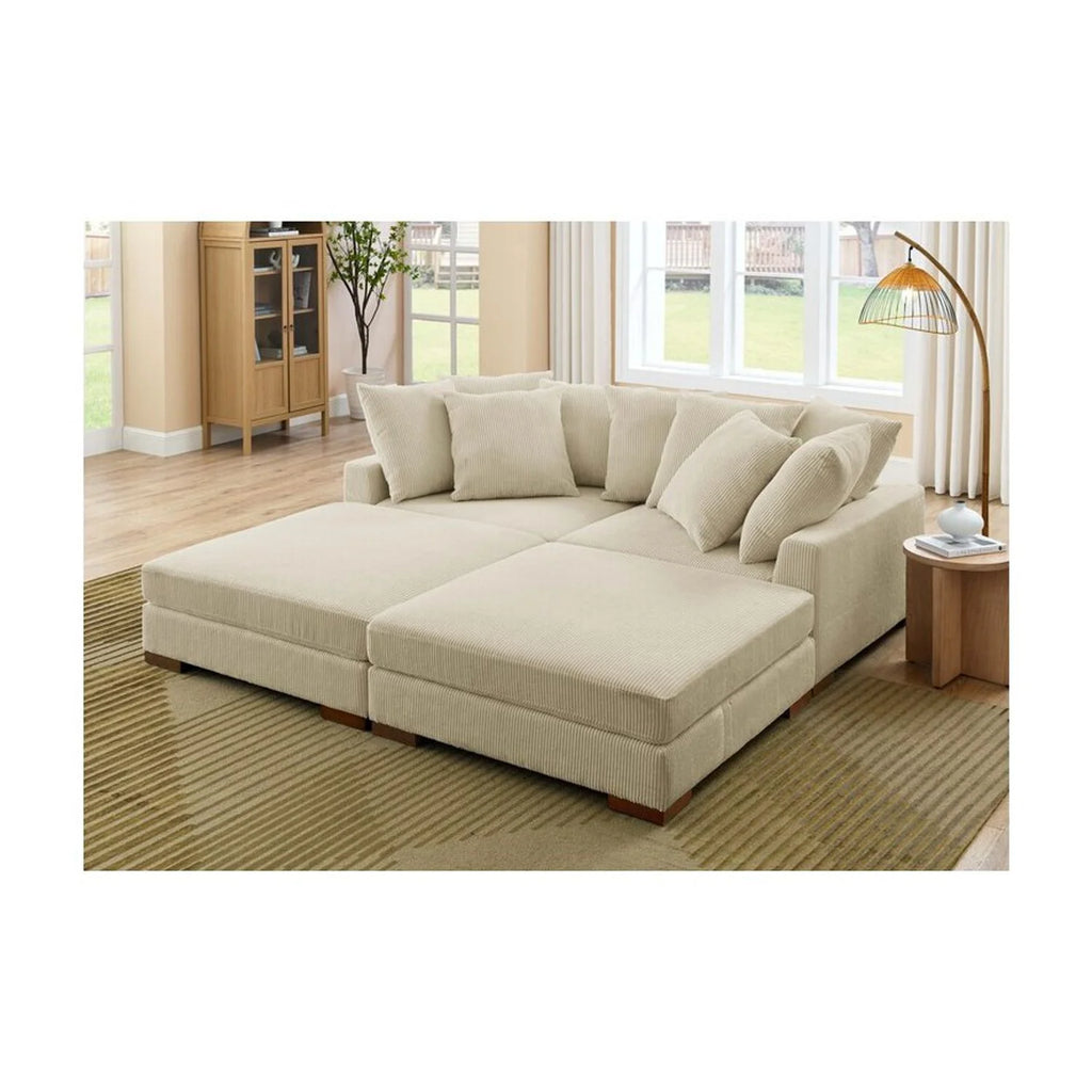 Corduroy Upholstered Sectional R154146