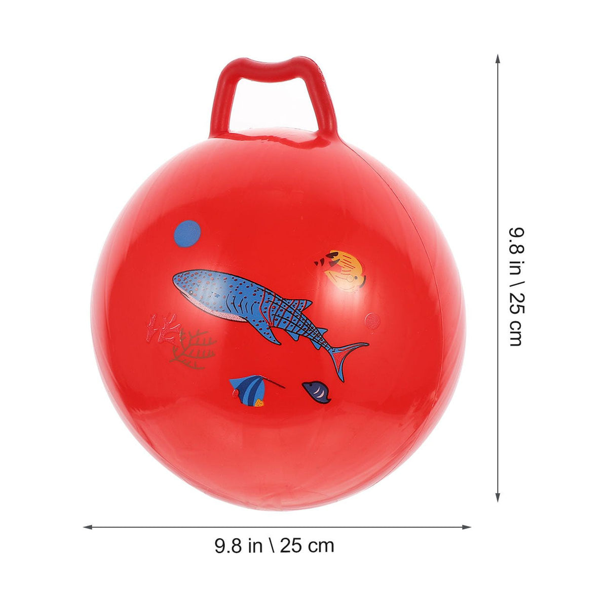 3Pcs Inflatable Hopper Balls with Handle O952364