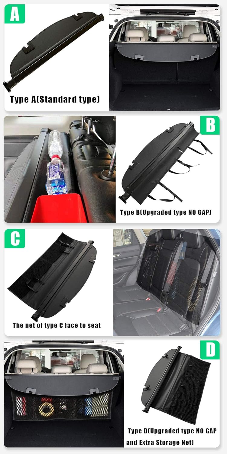 Cargo Cover SUV Rear Trunk for Mazda CX-5 A573
