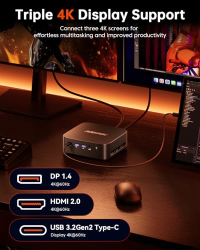 Mini PC Ryzen 7 5700U 32GB DDR4 1TB NVMe SSD S1071