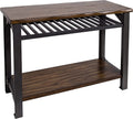 Console Table Graphite Grey Brown H2967