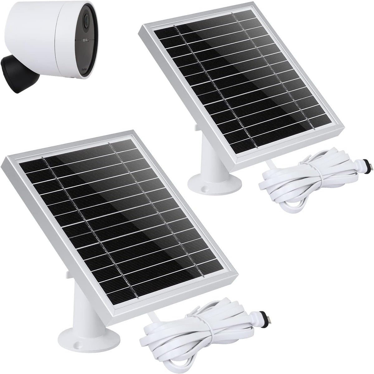 Silver Solar Panel for Outdoor Security Camera D2666