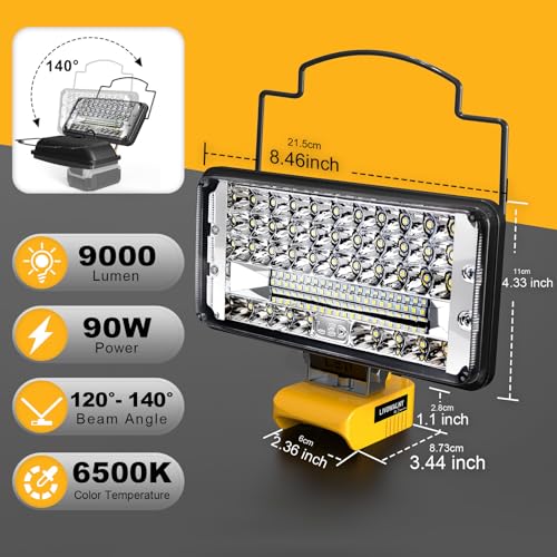 20V Max LED Work Light with USB & Type-C A3314