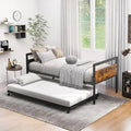 Twin Size Metal Daybed with Trundle M663240