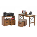 30 x 47.5 x 47.5 in Desk with USB Ports, File Cabinet and Machine Stand S8723