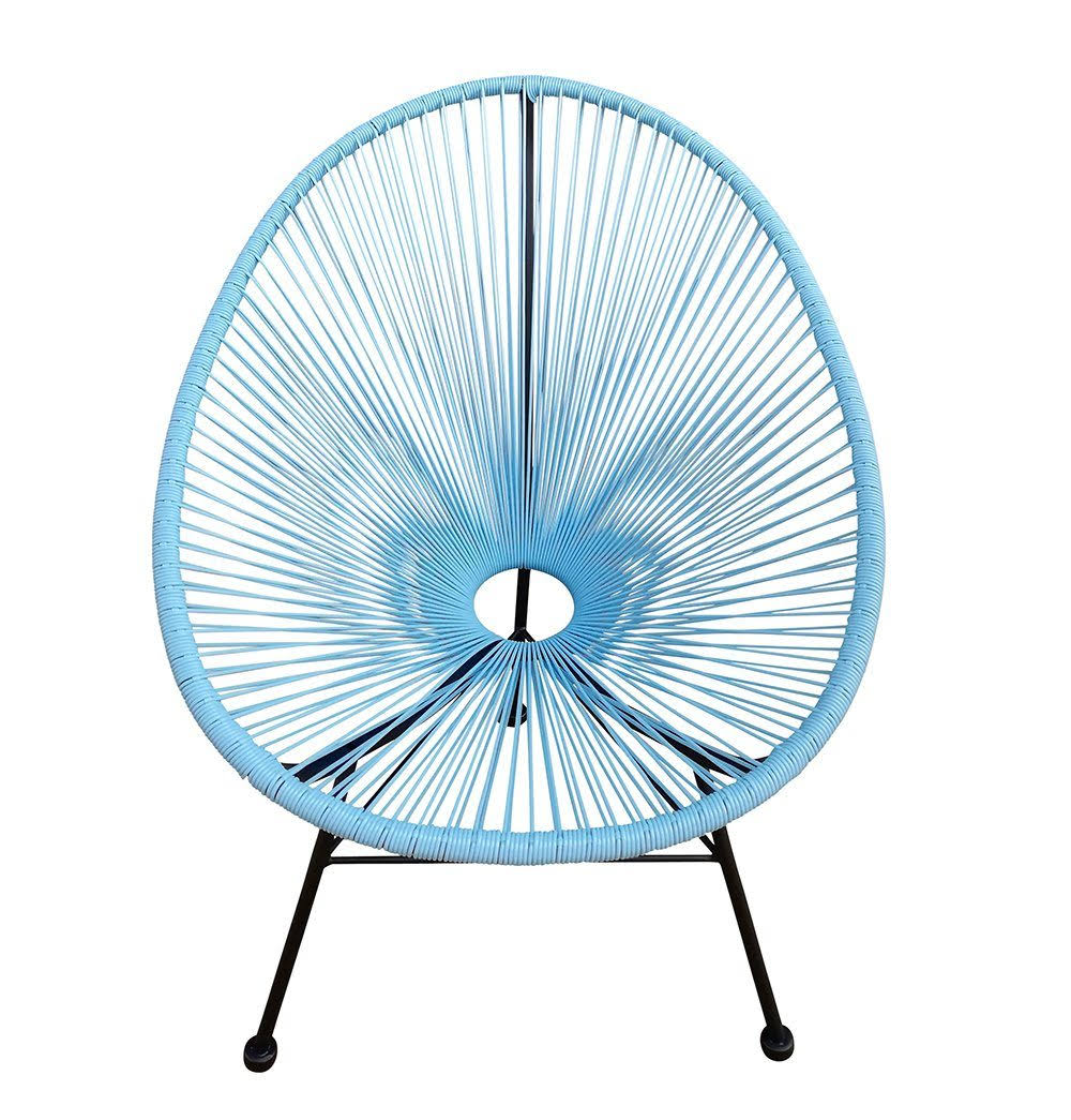 Indoor/Outdoor Chair plasticrattan-black P990