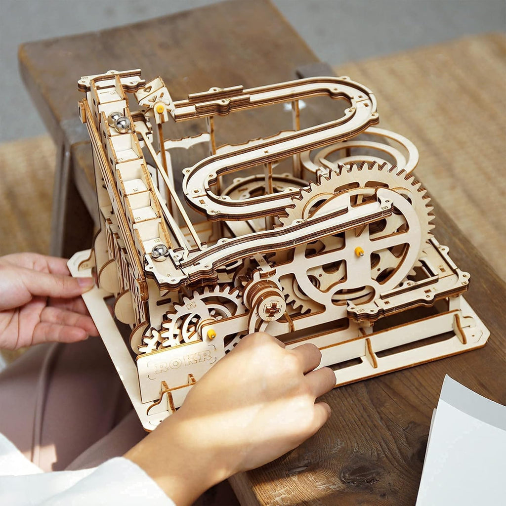 3D Wooden Puzzles Marble Run Kit Treasure Box Pack of 2 Y6958