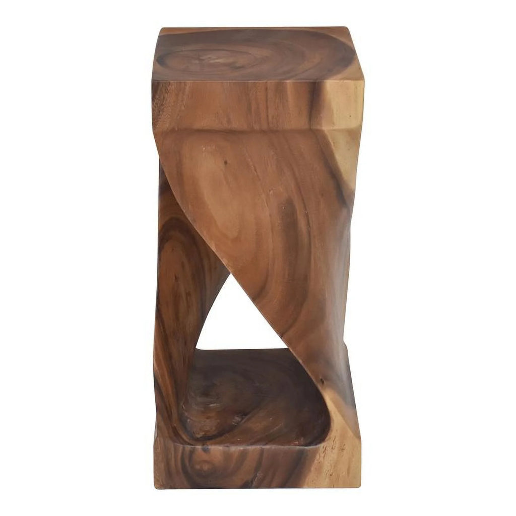 Brown Wood Accent Side Table F712846