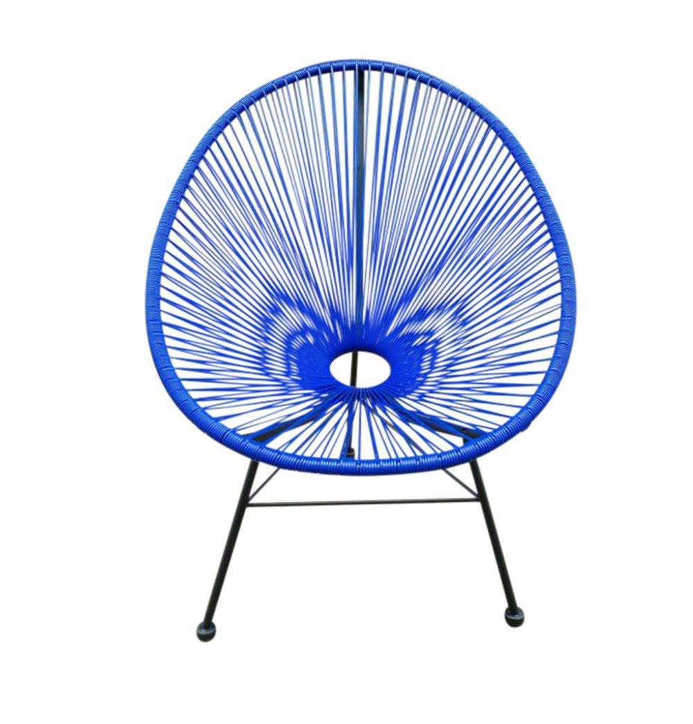 Indoor/Outdoor Chair plasticrattan-black P990