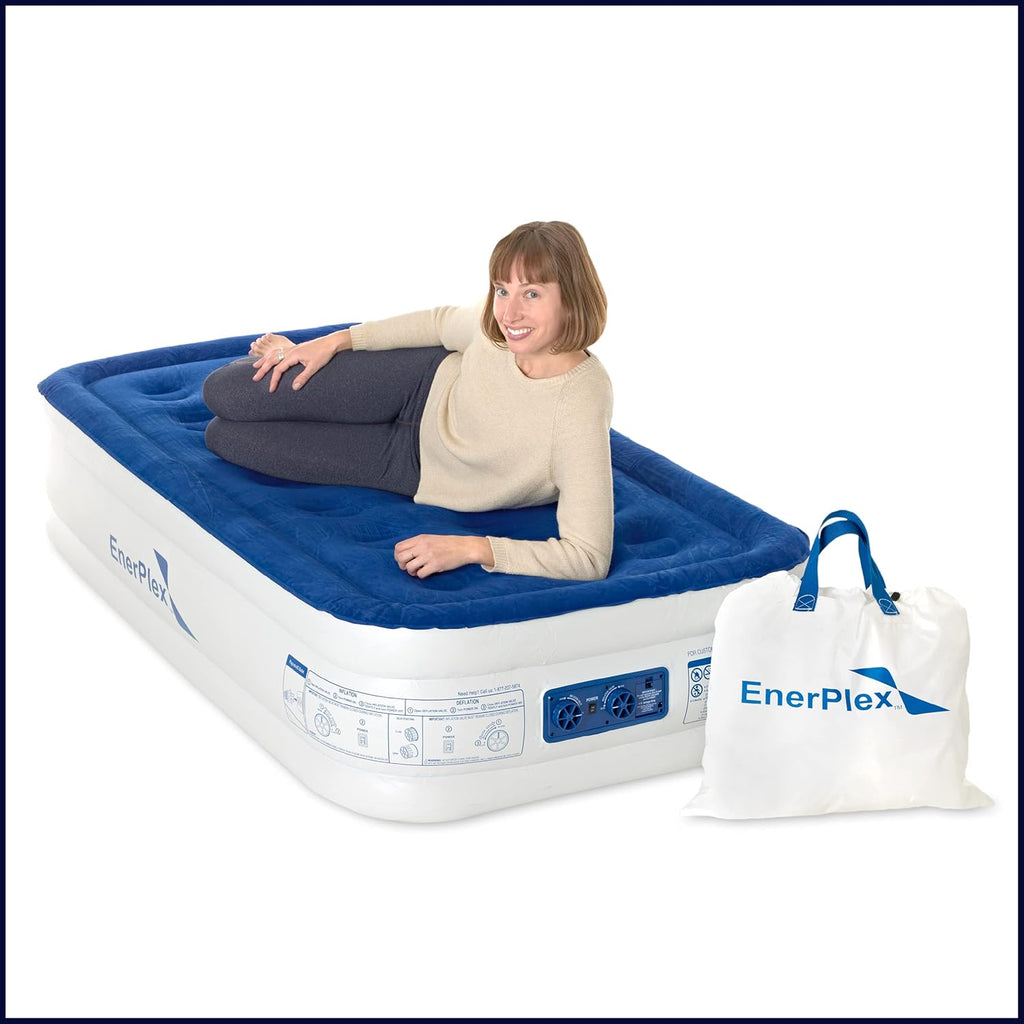 Queen Air Mattress with Built-in Dual Pump I9686