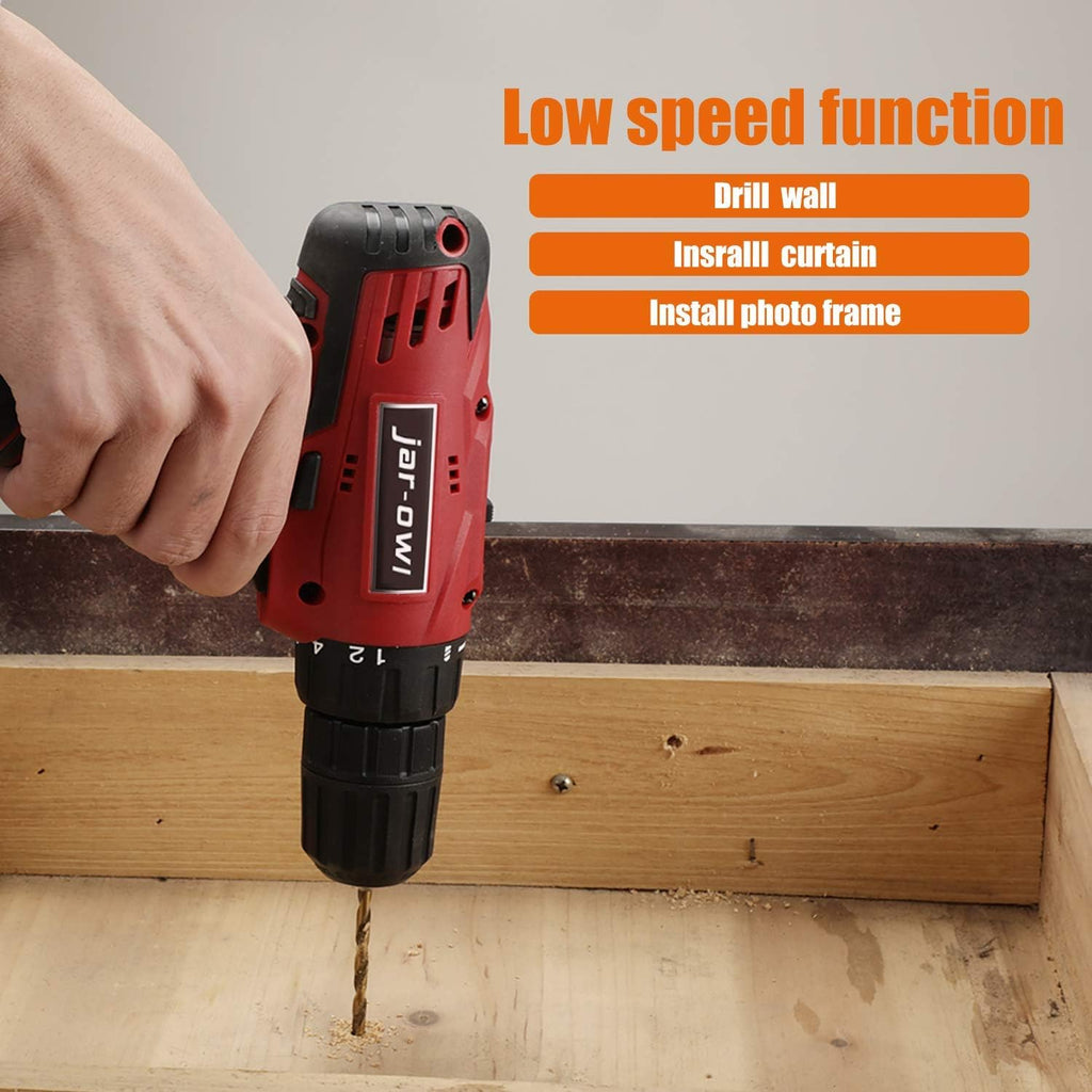 16.8V Cordless Drill Set with 2 Batteries and Toolbox Storage Case, 108 Piece H4669