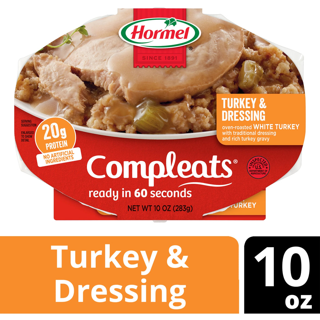 Turkey & Dressing 6-Pack, 10 oz Plastic Tray F2448