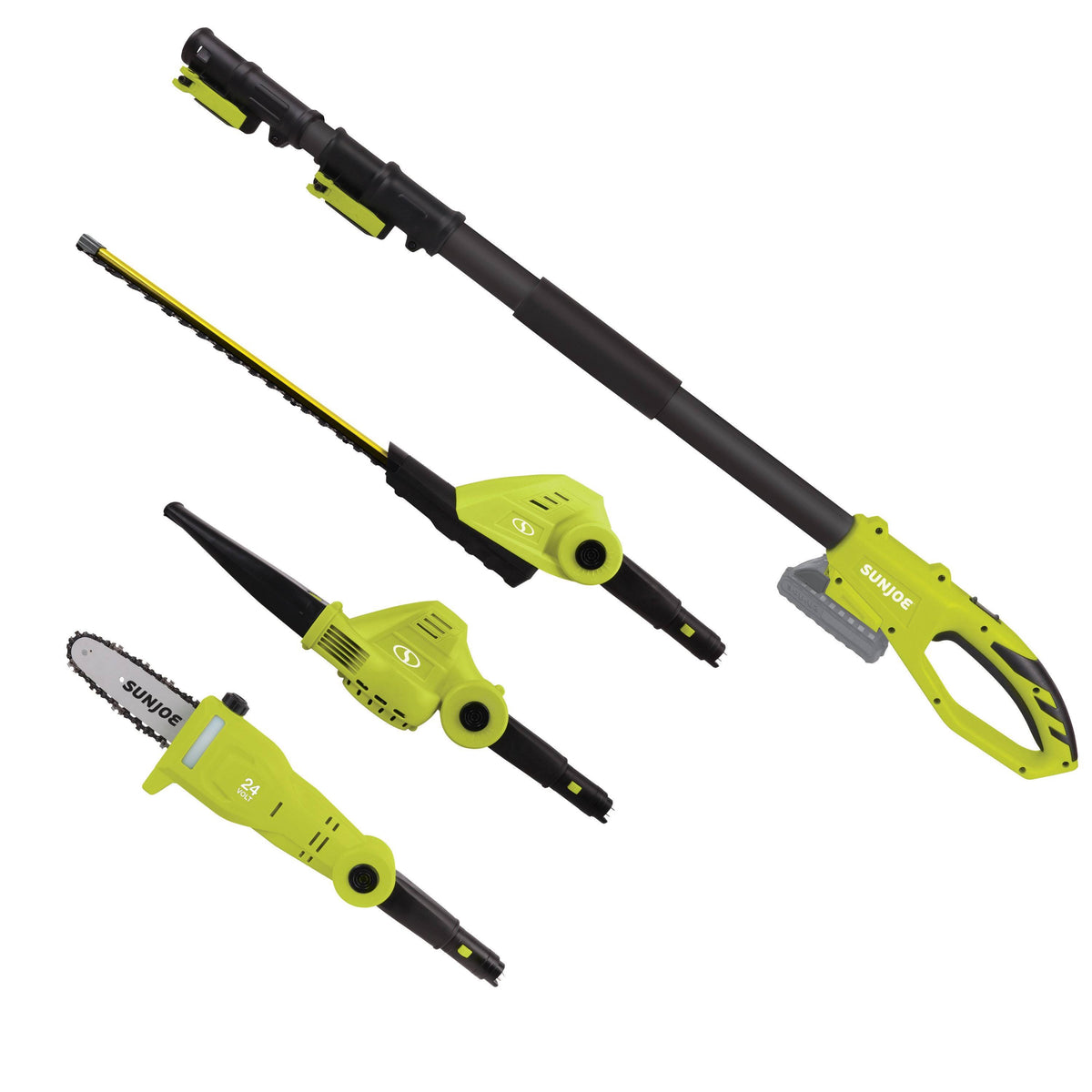 Cordless Lawn Care System with Hedge Trimmer Pole Saw and Leaf Blower I66299