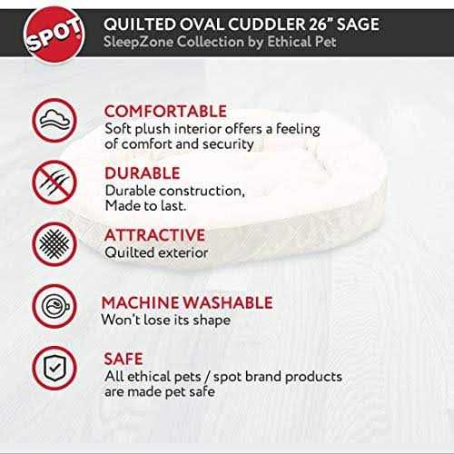 Quilted Oval Cuddler Pet Bed O122845
