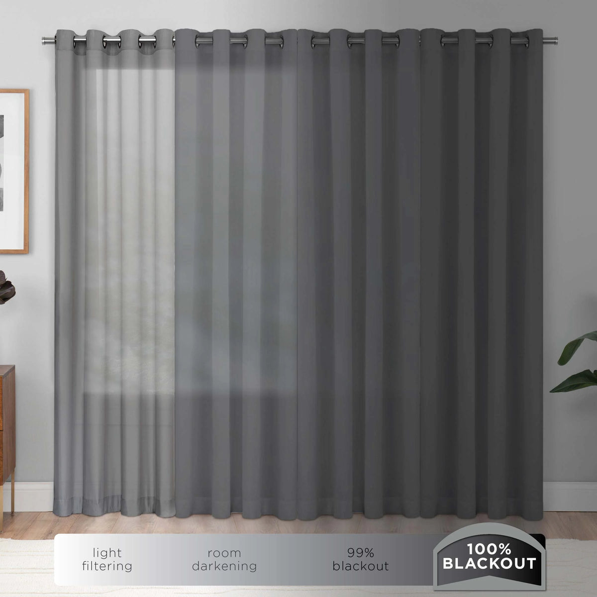 Celadon 50 x 84 Blackout Grommet Top Window Panel J67100