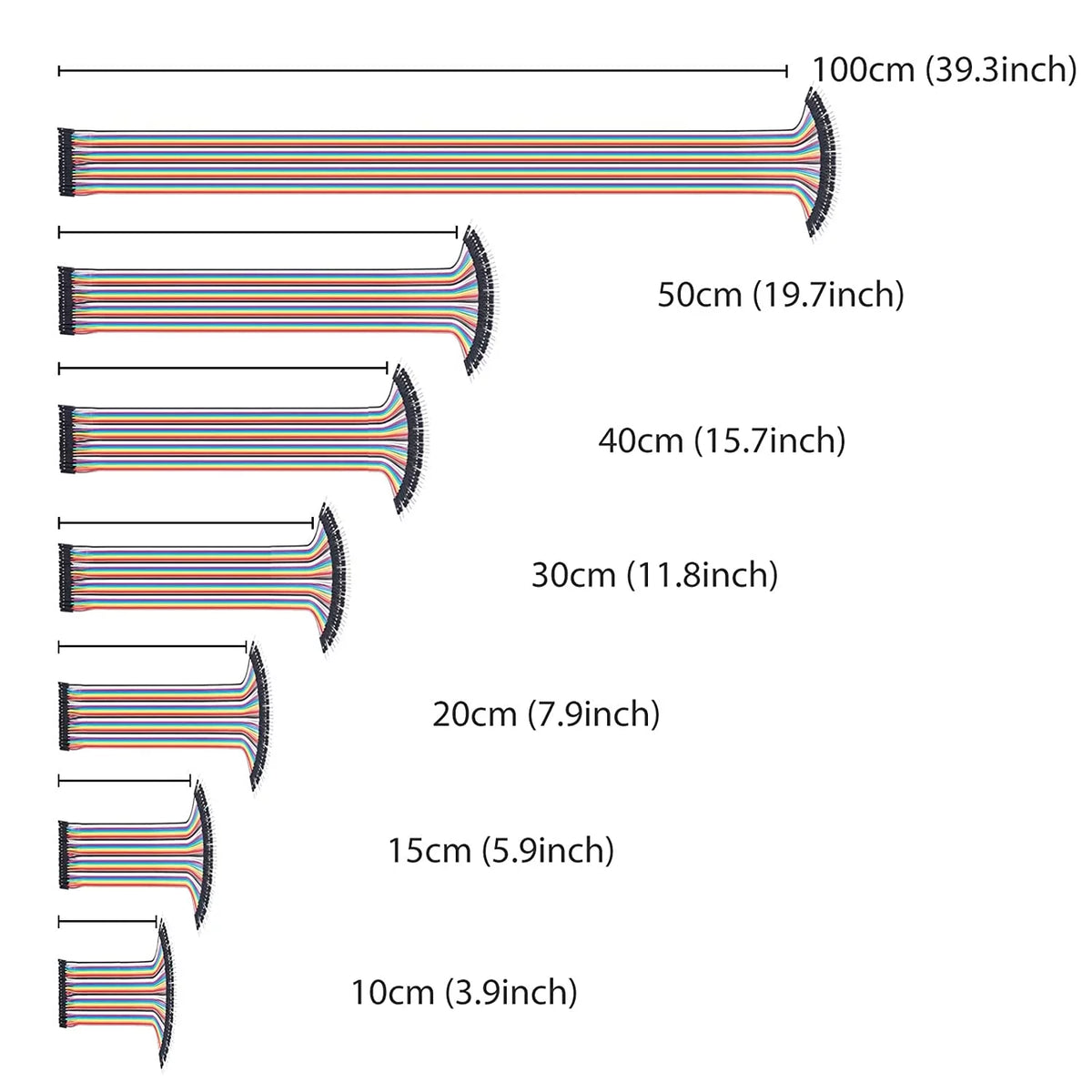 120pcs Breadboard Jumper Wires 20cm Male to Female Male to Male N908627